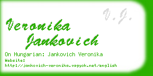 veronika jankovich business card